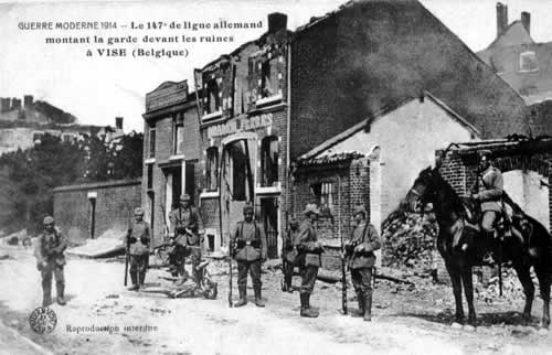 le 147e de ligne allemand  Vis en 1914