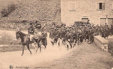 Arme belge 1914, infanterie de ligne