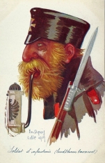 1914/dupuis/allemagne soldat d'infanterie-landsturm bavarois-