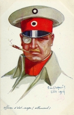 1914/dupuis/allemagne, officier d'etat-major