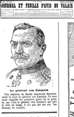 Feuille d'avis du Valais 1er janvier 1916