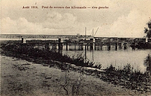 Vis,le pont de secours allemand en 1914