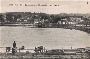 Vis,le pont de secours allemand en 1914