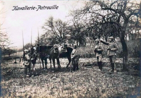 patrouille de cavaliers allemands en 1914