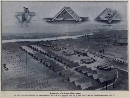 Disposition d'un camp allemands