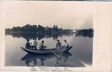Officiers allemands sur la Meuse  Vis en 1914