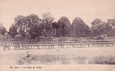 Le pont construit par les allemands  Lixhe