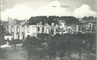 Vis 1914, panorama des ruines