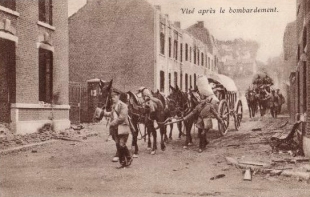 Vis 1914, aprs bombardements