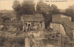Vis 1914, les ruines de la ville