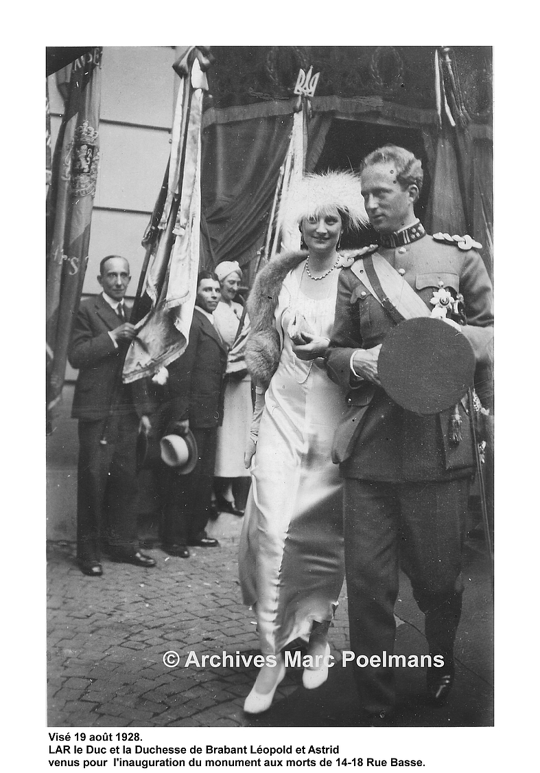 Léopold et Astrid à Visé en 1928