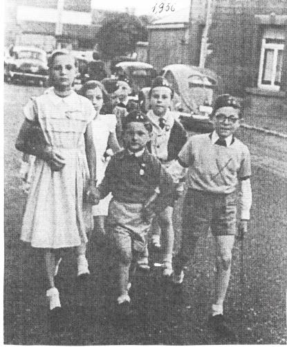 Les cadets en 1956 au centre Michel Van Calster  ct de Charlier