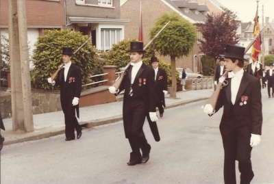 Alain, Marc et Christian Poelmans en 1981