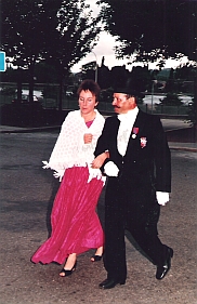 1988 le Gast  des dames, Bernadette Kinet et son poux le mousquetaire Michel Barbas