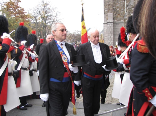 Le gnaral Didier Kinet et le Vice-prsident Robert Menten