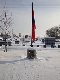 Le monument de lorette sous la neige, photo Alain Woolf