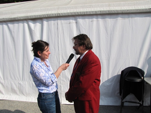 Le conservateur Marc Poelmans interview par l'animatrice de la Province de Lige