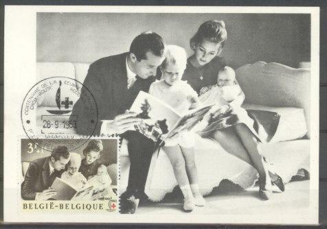 Le Prince  Albert  de Lige et la Princesse Paola Ruffo di Calabria