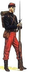 Soldat chilien quip du Comblain