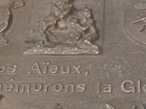 dtail de la plaque du 425e abime