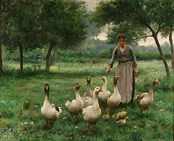 La gardeuse d'oie-Thrse Marthe Franoise Cotard-Dupr-Rehs Galleries, Inc., New York City