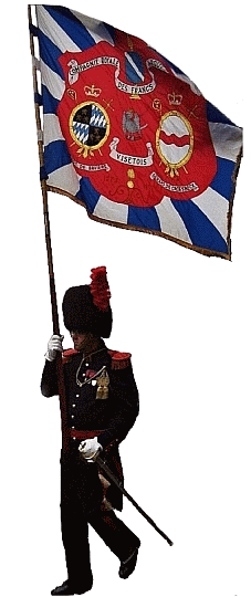 le Drapeau des confrres avec les armoiries des princes-vques de Groesbeck et de Bavire