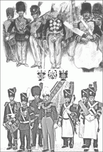 1905 gravure de Dorville et 2004 composition de Marc Poelmans