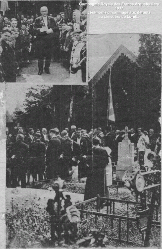 crmonie au cimetire en 1937