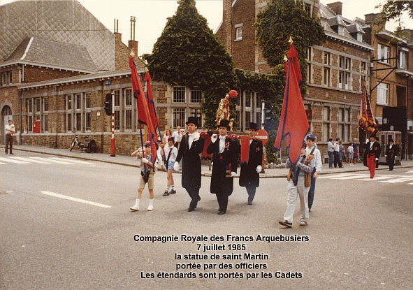 St Martin port par les officiers en 1985 dont Didier Kinet et Alex Woolf