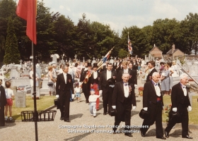 crmonie au cimetire de Lorette en 1985