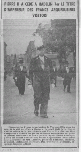 Hadelin Woolf 1re sortie comme Empereur