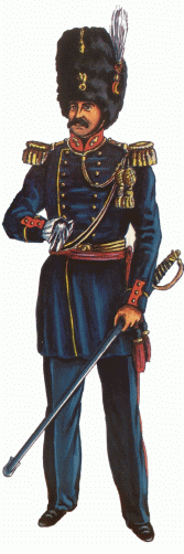 Officier des Grenadier 1854 par Robert Aubry