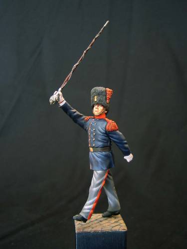 Tambour-major d'infanterie 1873 arme belge figurine du club de Figurinistes de Bruxelles