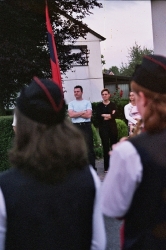 Le Rveil des Ffrancs Arquebusiers par l'harmonie Ste Ccile d'Eben en juillet 2005