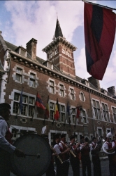 Le Rveil des Francs Arquebusiers par l'harmonie Ste Ccile d'Eben en juillet 2005
