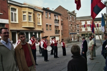 Le Rveil des Francs Arquebusiers par l'harmonie Ste Ccile d'Eben en juillet 2005