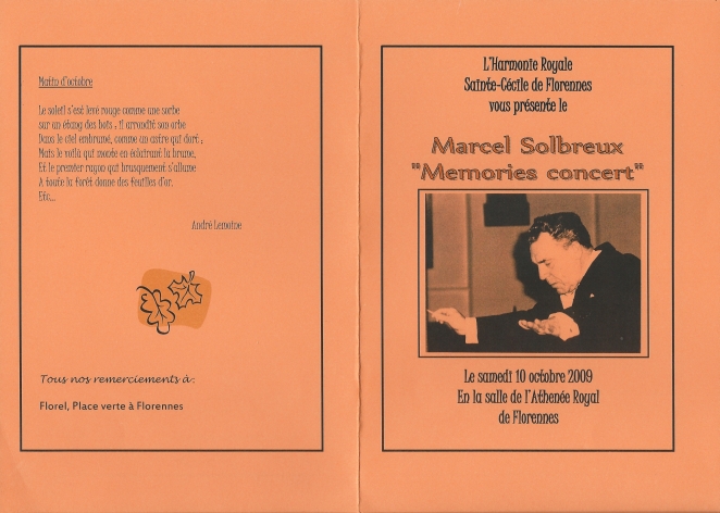 Concert d'Hommage  Marcel Solbreux