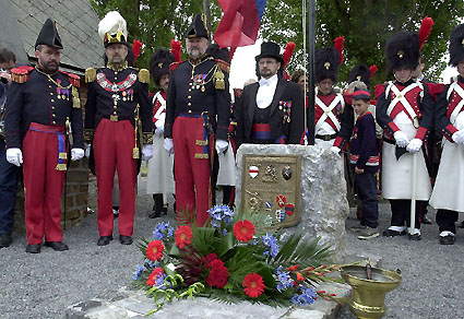 le monument du 425e anniversaire des Francs Arquebusiers