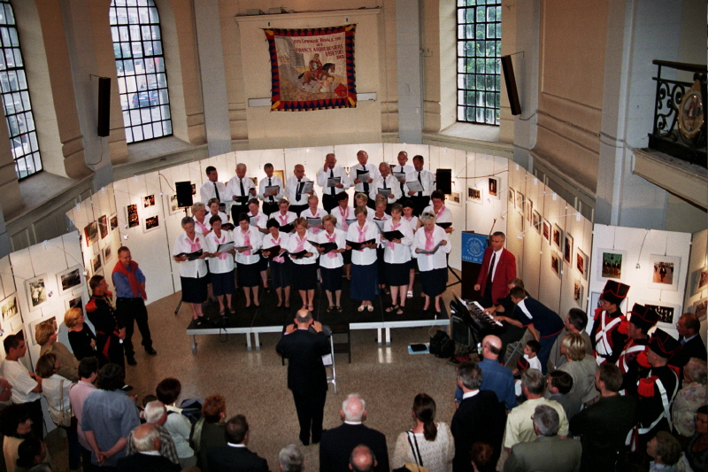 la chorale Cesar Franck au 425e anniversaire des Francs Arquebusiers