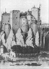 le chteau d'Argenteau, superbe ouvrage aujourd'hui disparu