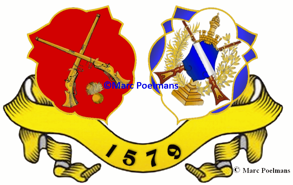 Blason des arquebusiers de Vis au 16e sicle et des Francs Arquebusiers Marc Poelmans