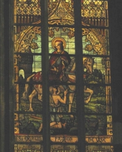 St Martin vitrail des arquebusiers collgiale St Martin de Vis