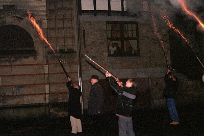 salve de mousquets le samedi pour saluer St Martin