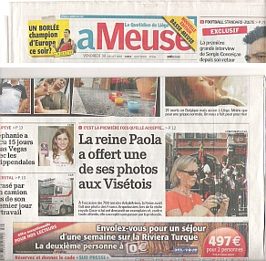 la Reine Paola envoie une de ses photos aux Francs Arquebusiers