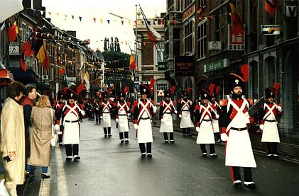 les Sapeurs des Francs Arquebusiers, procession jubilaire de St Hadelin  Vis