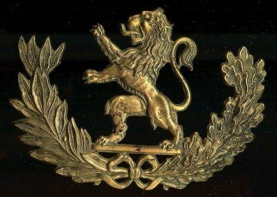 Plaque de shako de l'Ecole Royale Militaire 1840 coll M. Poelmans