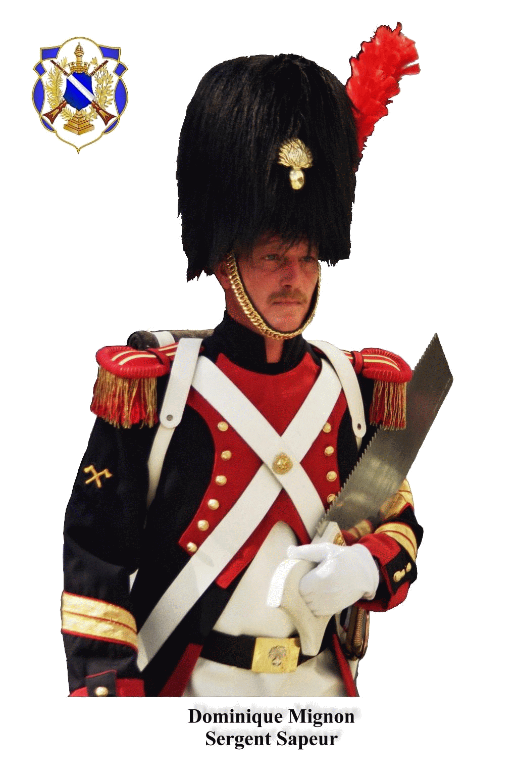 Le sergent-chef Dominique Mignon, commandant des Sapeurs