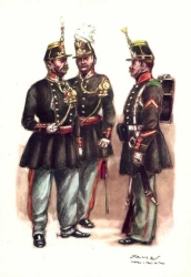 Officiers et voltigeurs