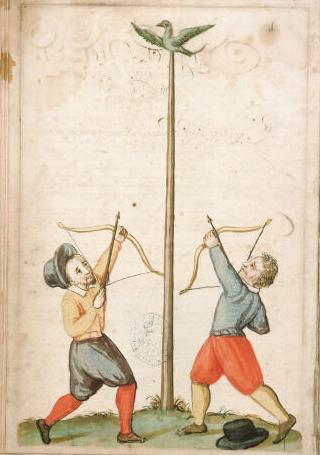 image extraite des Statuts des Archers d'Avignon 17e sicle