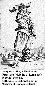 mousquetaire par Callot vers 1620